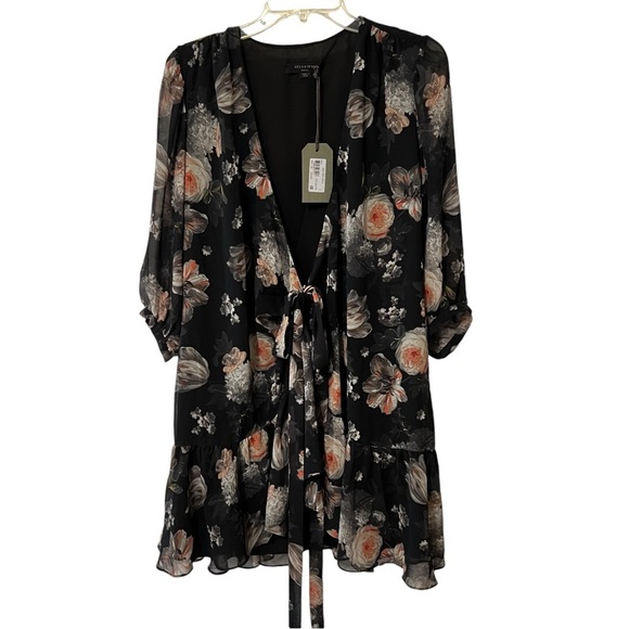 NWT ALLSAINTS Jade Eden Wrap Dress Whimsigoth small mini fairy - Picture 7 of 16